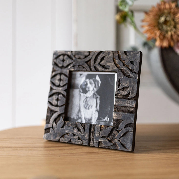 Wood Carved Picture Frame