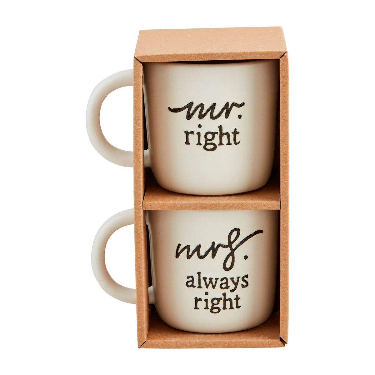 Mr and Mrs Right Mugs