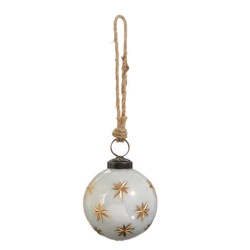 Gold Star Ball Ornament