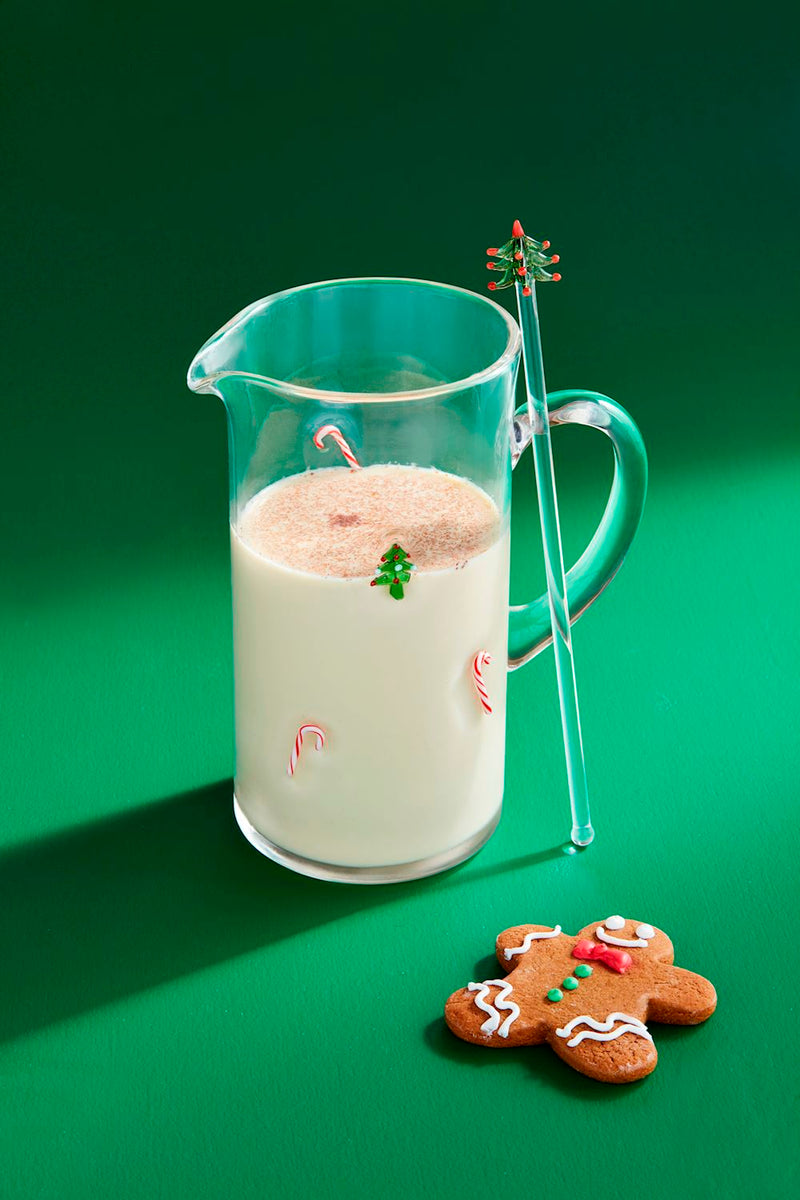 Christmas Icon Glass Pitcher