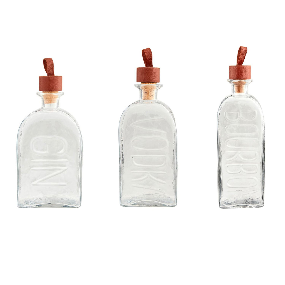 Embossed Glass Decanter