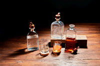 Embossed Glass Decanter