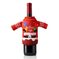 Light Up Wine Bottle Sweater