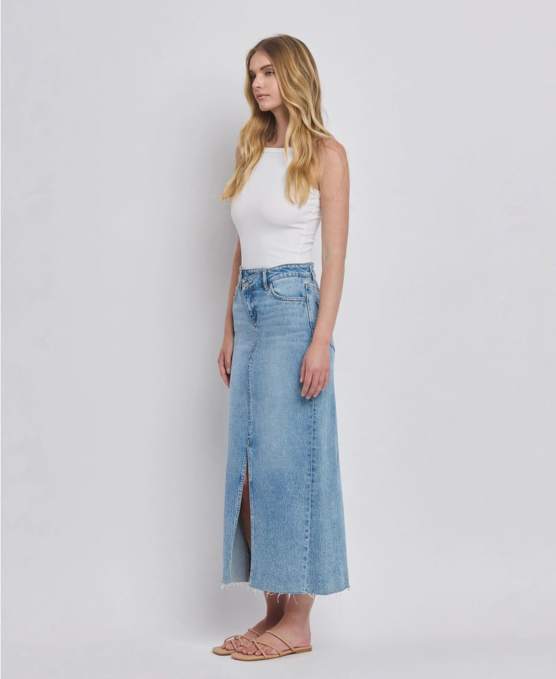 Denim Maxi Skirt