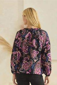 Paisley Peasant Blouse