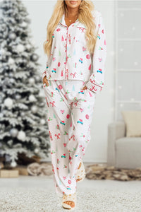 Christmas Button Up Pajama Set