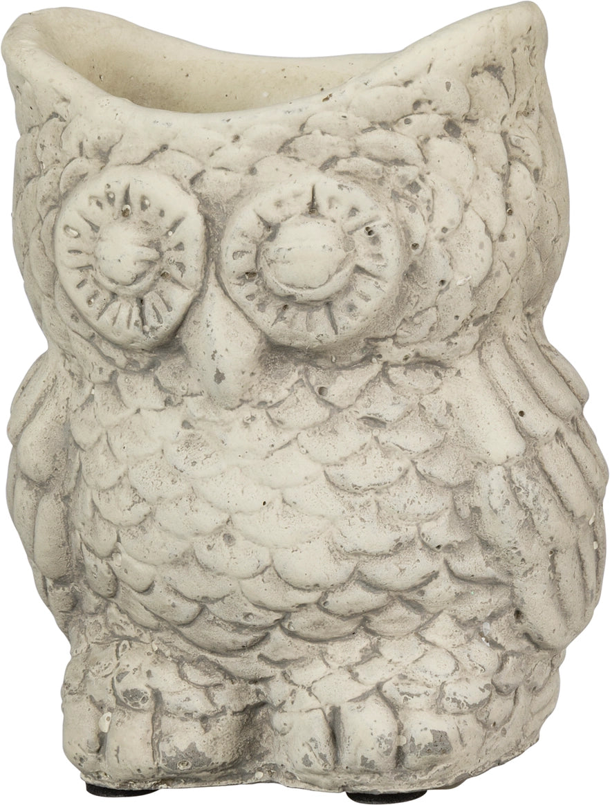 Cement Owl Planter