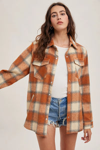 Button Down Flannel Shacket