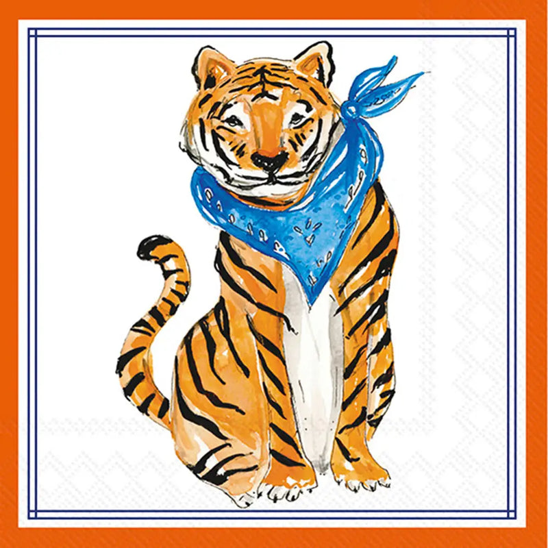 Sitting Tiger Cocktail Napkins