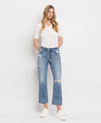 Distressed Crop Jeans