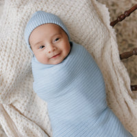 Luxury Cotton Ribbed Baby Blanket