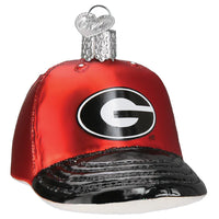 UGA Baseball Cap Ornament