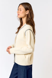 Zipper Sweater Jacket