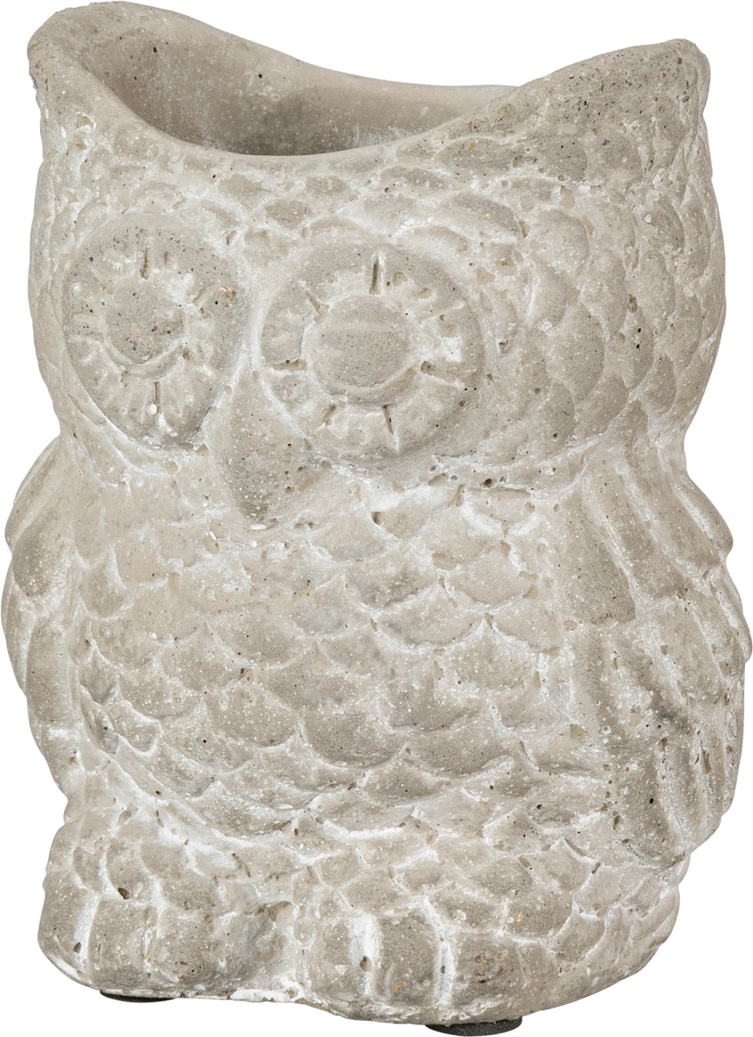 Cement Owl Planter