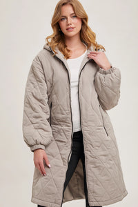 Quilted Puffer Long Jacket