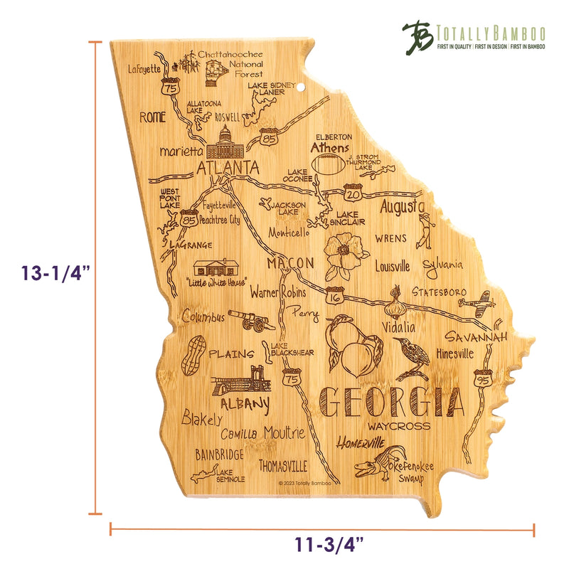 Destination Georgia Shaped Board