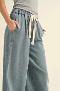 Cotton Wide Leg Pants