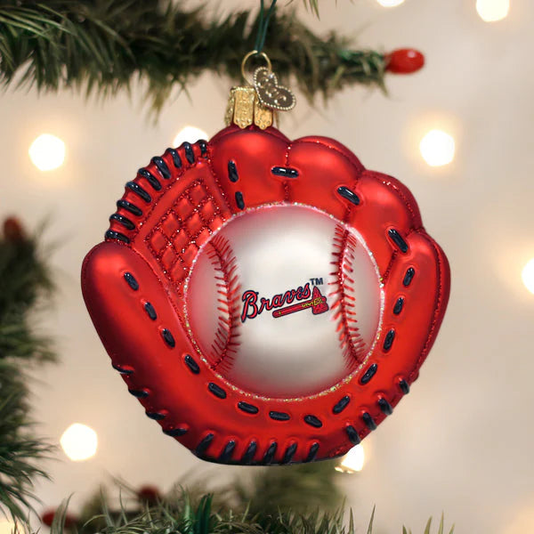 Braves Mitt Ornament