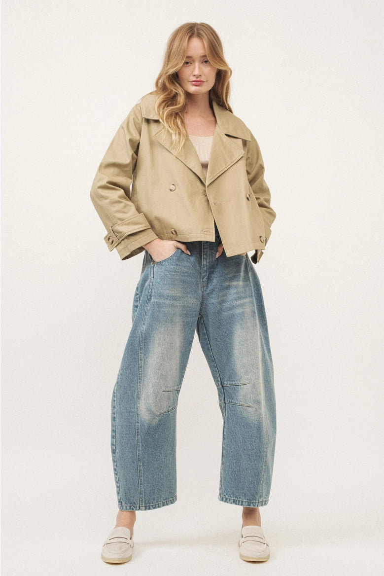 Annie Cropped Trench Jacket