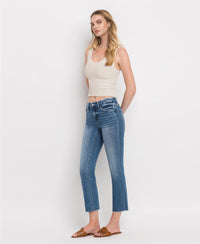 Raw Hem Crop Jeans