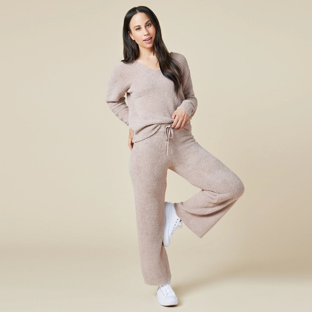 Marshmallow V Neck Lounge Set