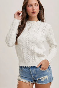 Scallop Edge Sweater