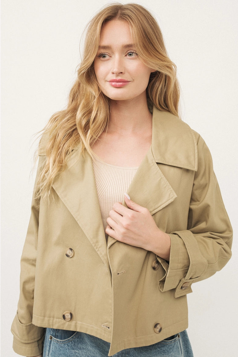 Annie Cropped Trench Jacket