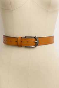 Pattern Pressed Leather Belt