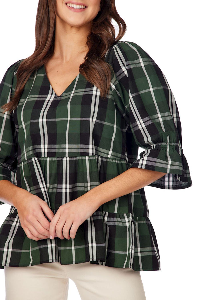 Ashford Plaid Top