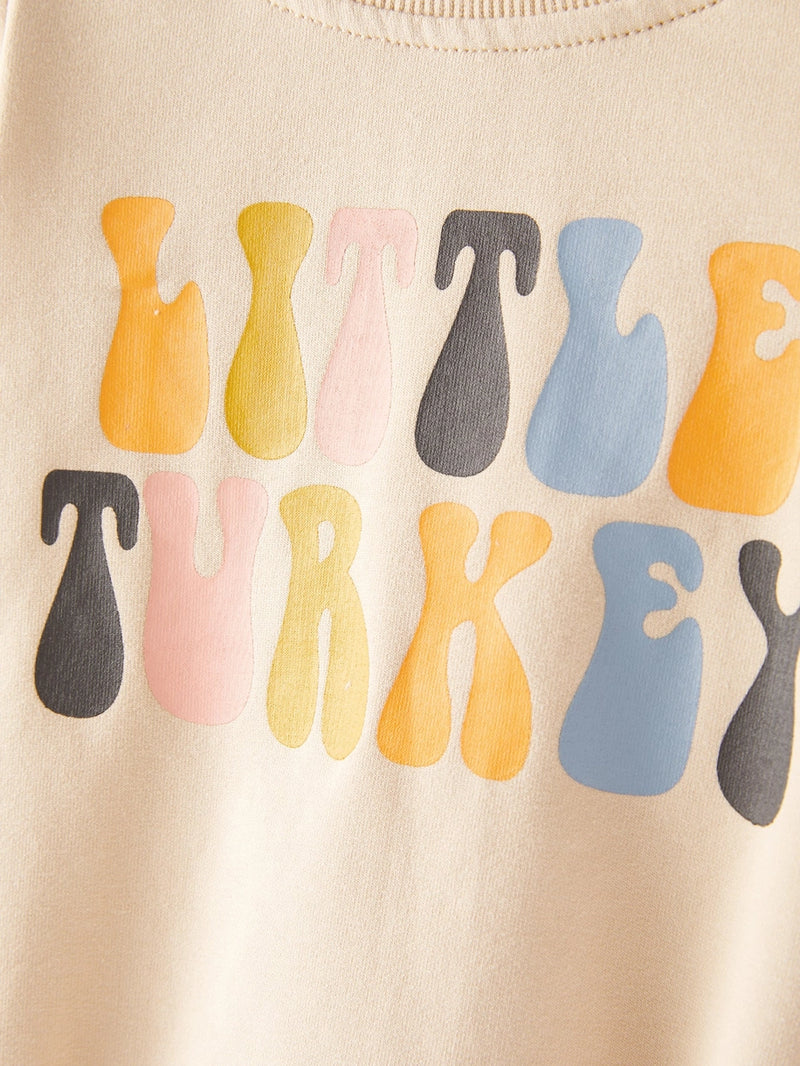 Girls Little Turkey Romper