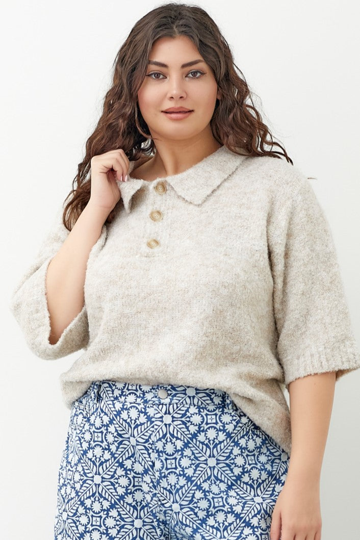 Boucle Knit Sweater