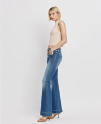 Trouser Hem Flare Jeans