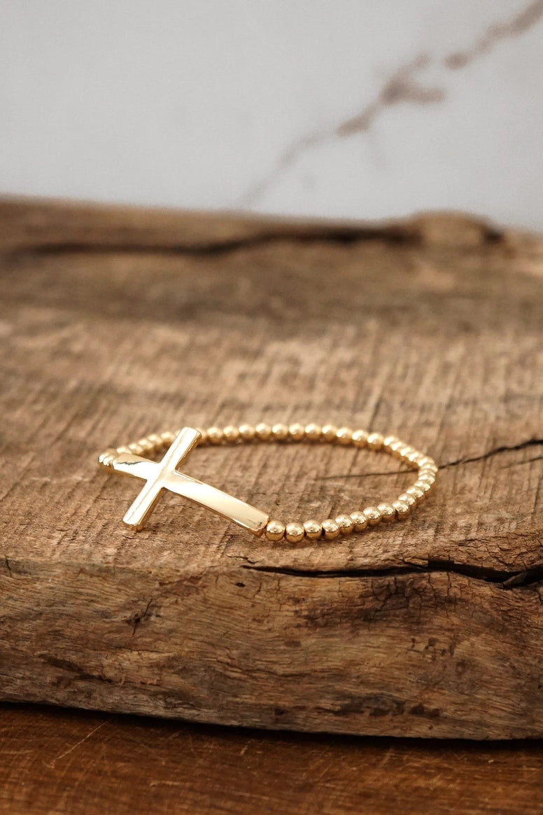 Cross Stretchy Bracelet