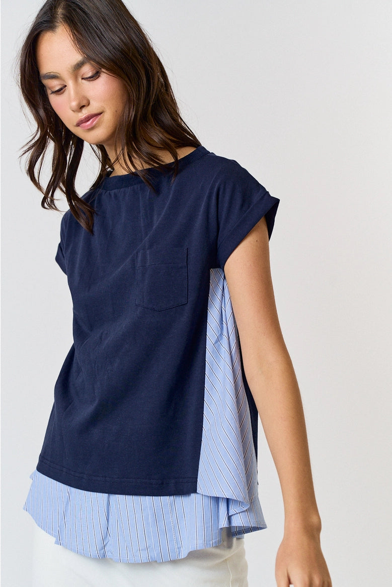 Layered Cap Sleeve Top