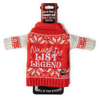 Light Up Wine Bottle Sweater