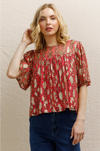 Lurex Spotted Blouse