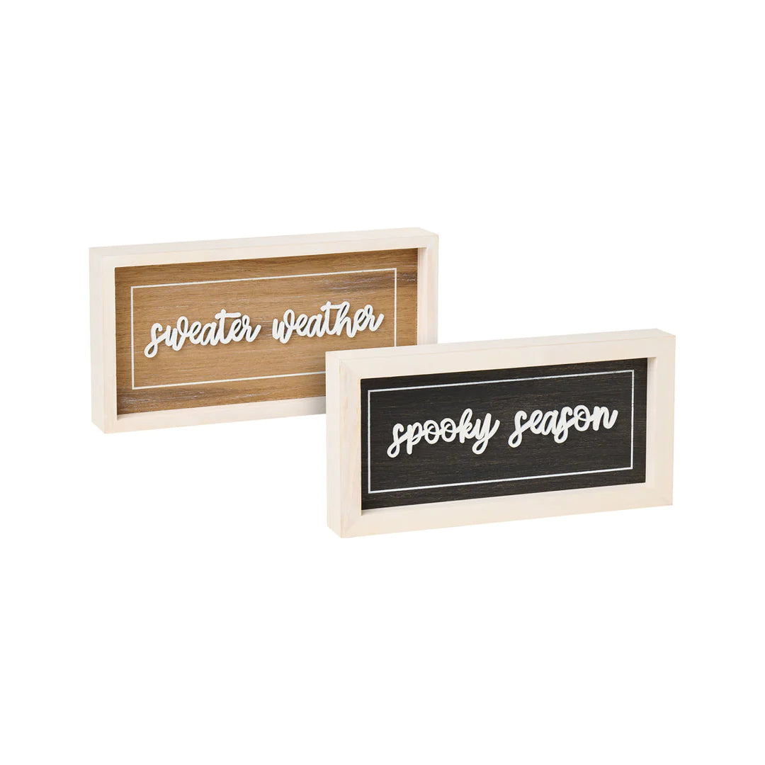 Sweater Spooky Reversible Sign