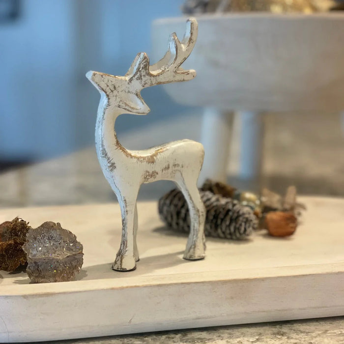 Distressed Aluminum Reindeer