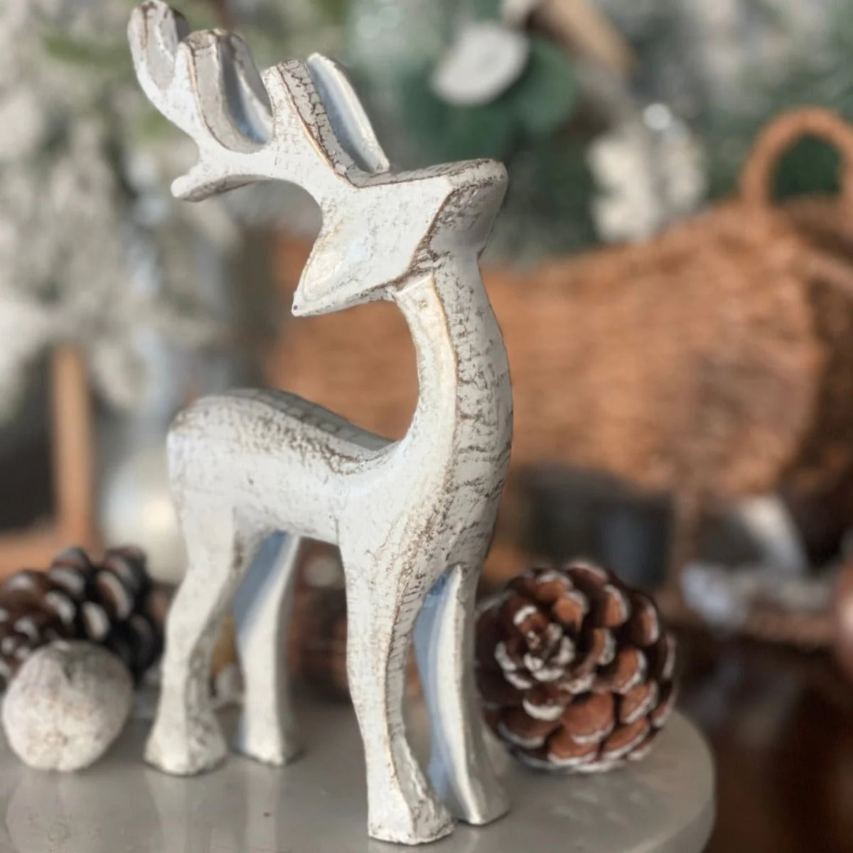 Distressed Aluminum Reindeer