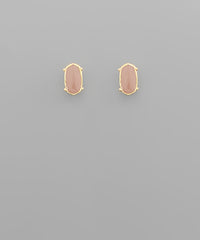 Enamel Oval Studs