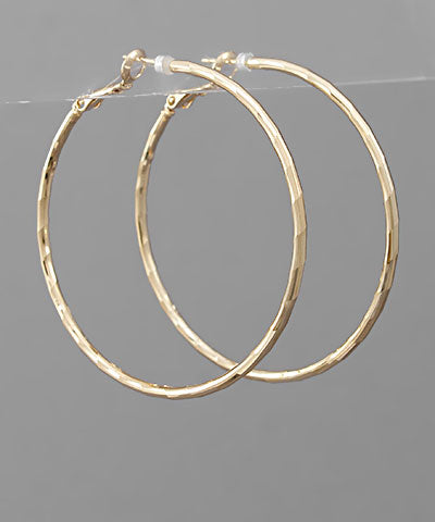 Textured Hoop Earrings