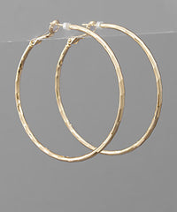 Textured Hoop Earrings