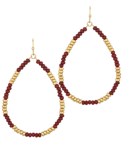 Bead Teardrop Earrings