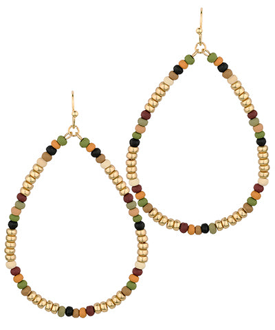 Bead Teardrop Earrings