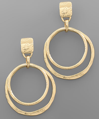 Circle Linked Earrings