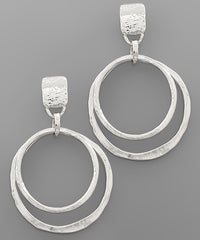 Circle Linked Earrings