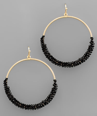 Half Beaded Earrings