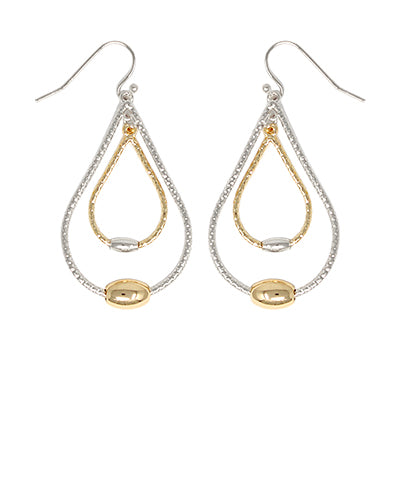 Teardrop and Ball Earrings