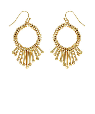 Circle Tassel Earrings