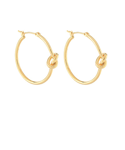 Knot Accent Hoops